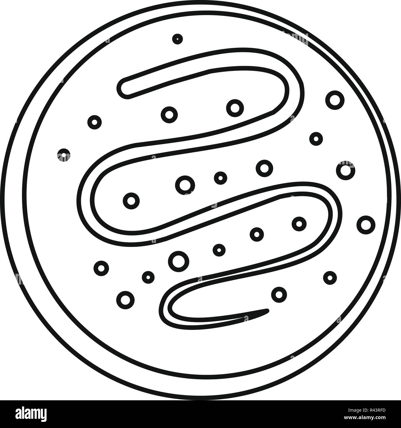 L'icône de petit gâteau. Contours illustration de petit gâteau icône vecteur pour la conception web isolé sur fond blanc Illustration de Vecteur