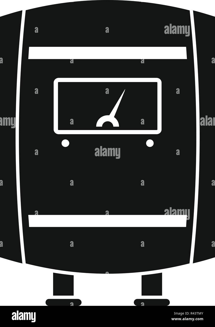 L'icône de chaudière à gaz. Simple illustration de l'icône vecteur chaudière gaz pour la conception web isolé sur fond blanc Illustration de Vecteur