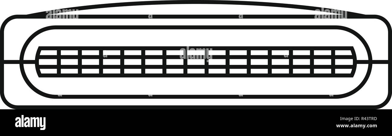 Radiateur mini icône. Contours illustration de radiateur mini icône vecteur pour la conception web isolé sur fond blanc Illustration de Vecteur