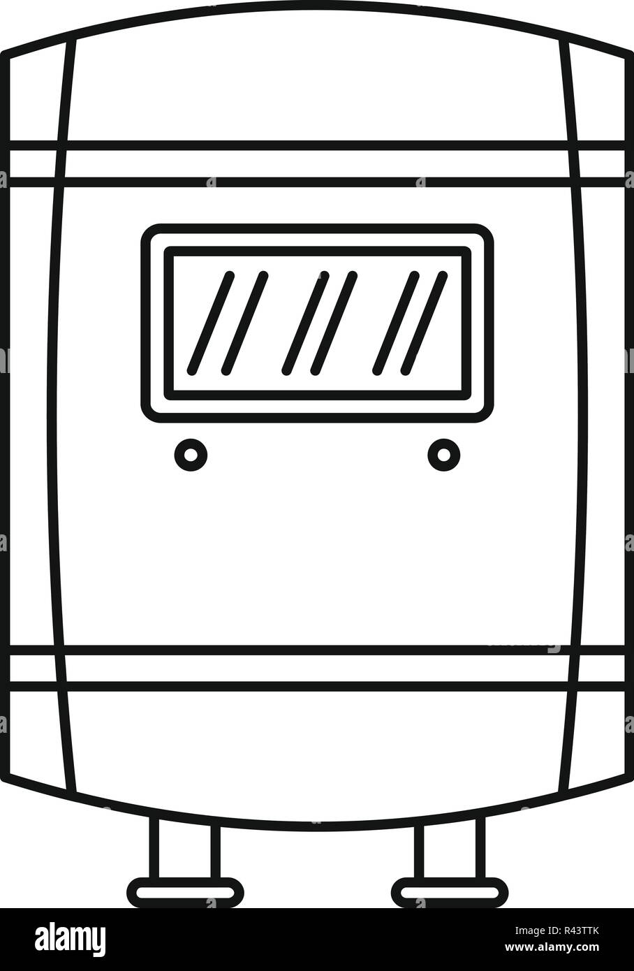 L'icône de chaudière à gaz. Description illustration de l'icône vecteur chaudière gaz pour la conception web isolé sur fond blanc Illustration de Vecteur