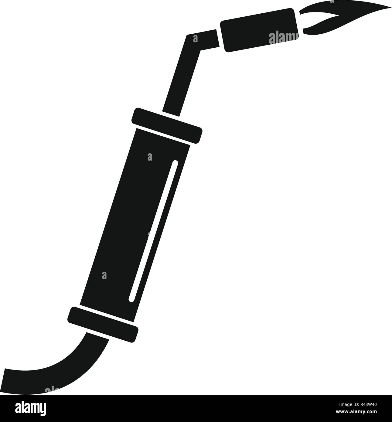 L'icône de soudage au gaz. Simple illustration de l'icône vecteur soudage au gaz pour la conception web isolé sur fond blanc Illustration de Vecteur