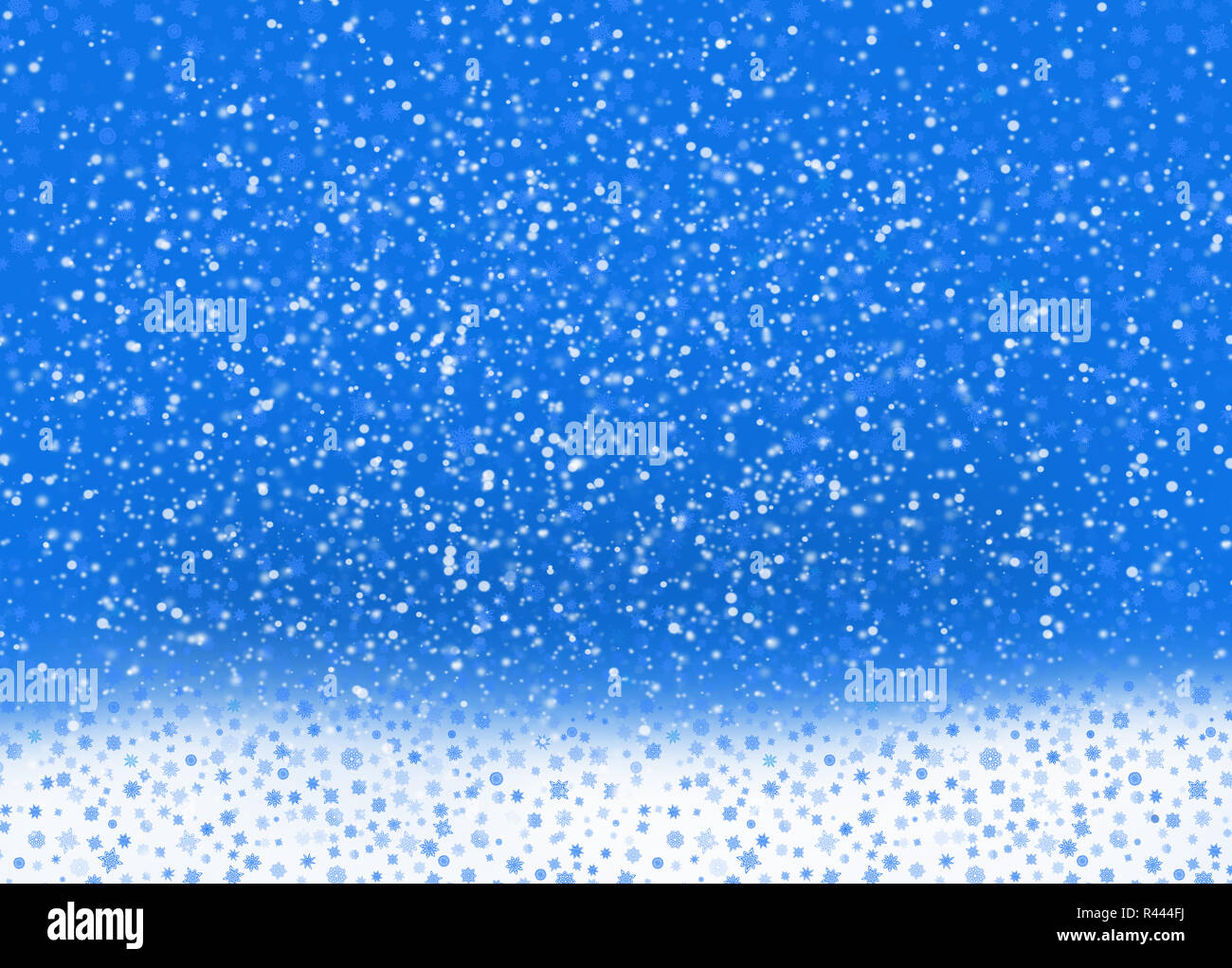 Flocons de fabuleux tombant sur le sol Banque D'Images