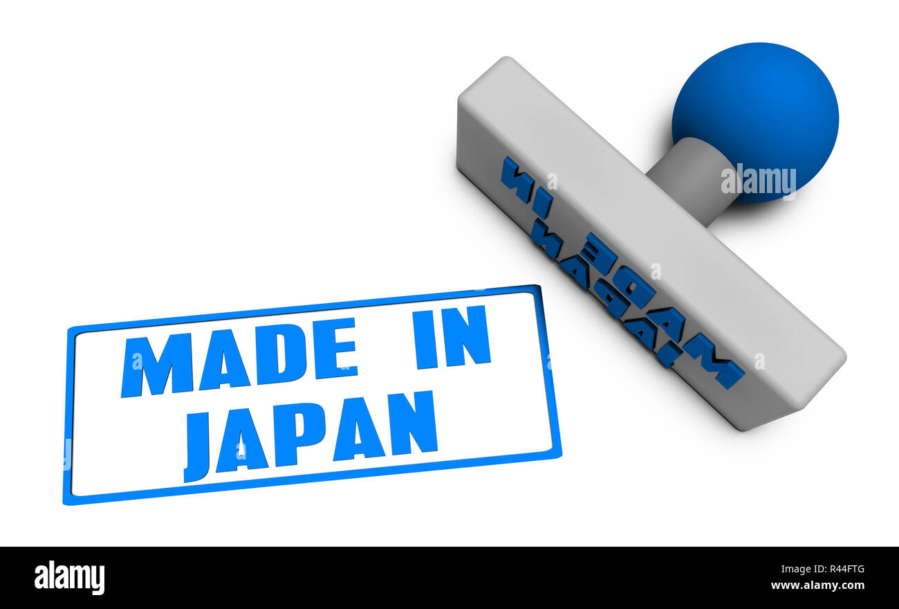 Made in Japan Stamp Banque D'Images