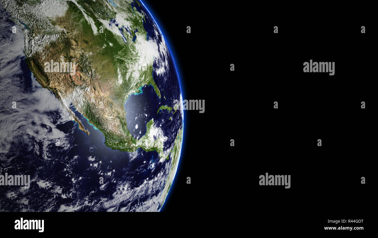 La planète Terre à l'univers ou l'espace, de la Terre et de la galaxie dans une nébuleuse nuages Banque D'Images