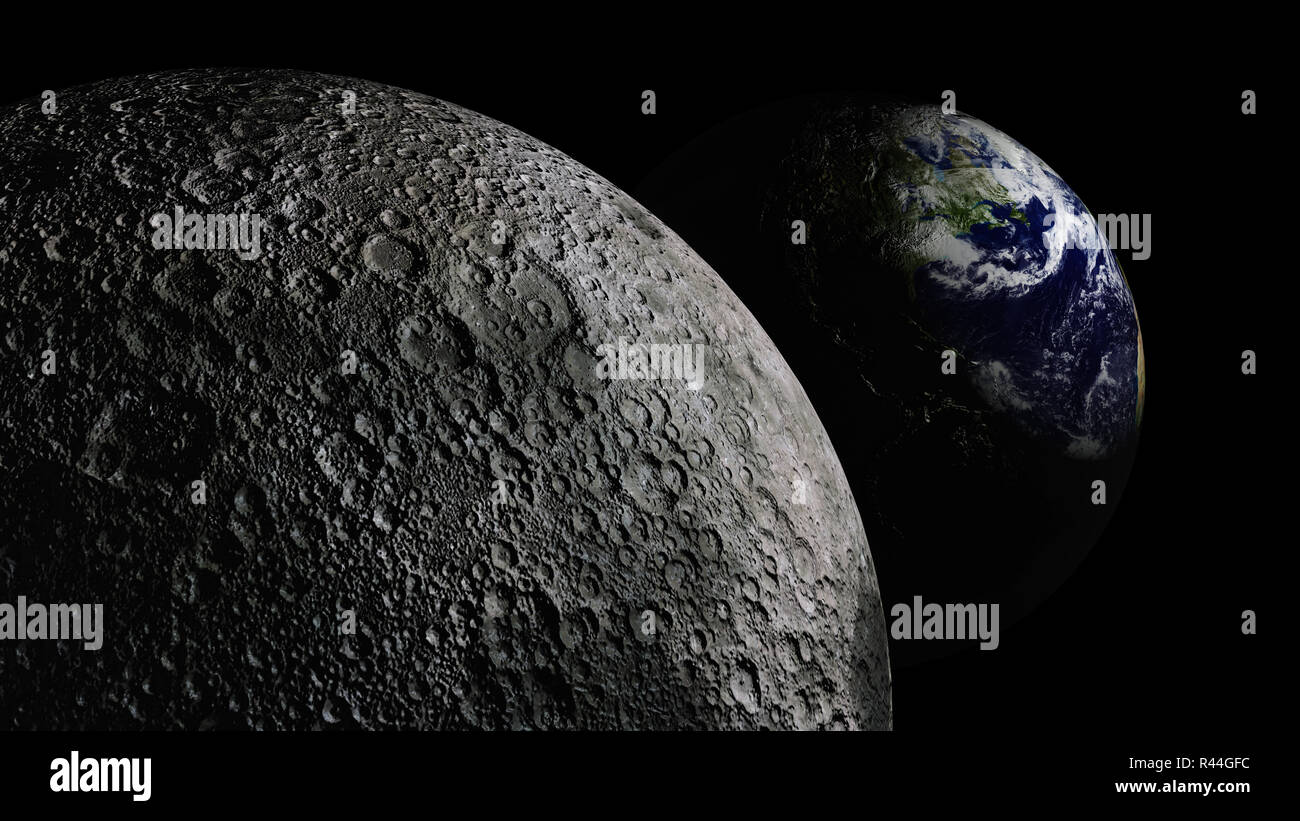 La planète Terre à l'univers ou l'espace, de la Terre et de la galaxie dans une nébuleuse nuages Banque D'Images