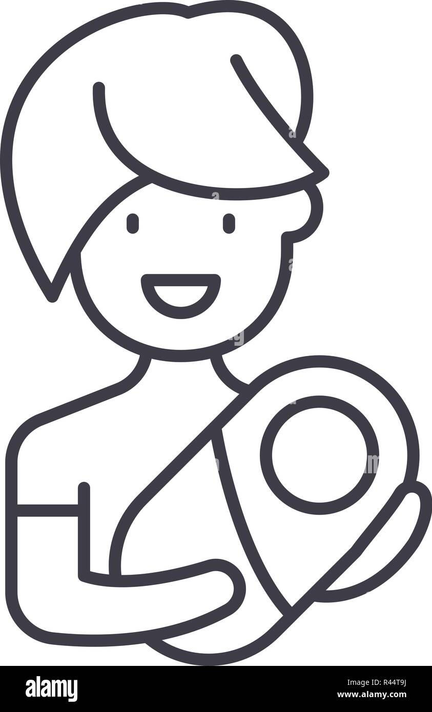 Maman Avec Bebe Icone Ligne Concept Maman Avec Bebe Vector Illustration Lineaire Symbole D Un Signe Image Vectorielle Stock Alamy Maman Avec Bebe Icone Ligne Concept Maman Avec Bebe Vector Illustration Lineaire Symbole D Un Signe Image Vectorielle Stock Alamy
