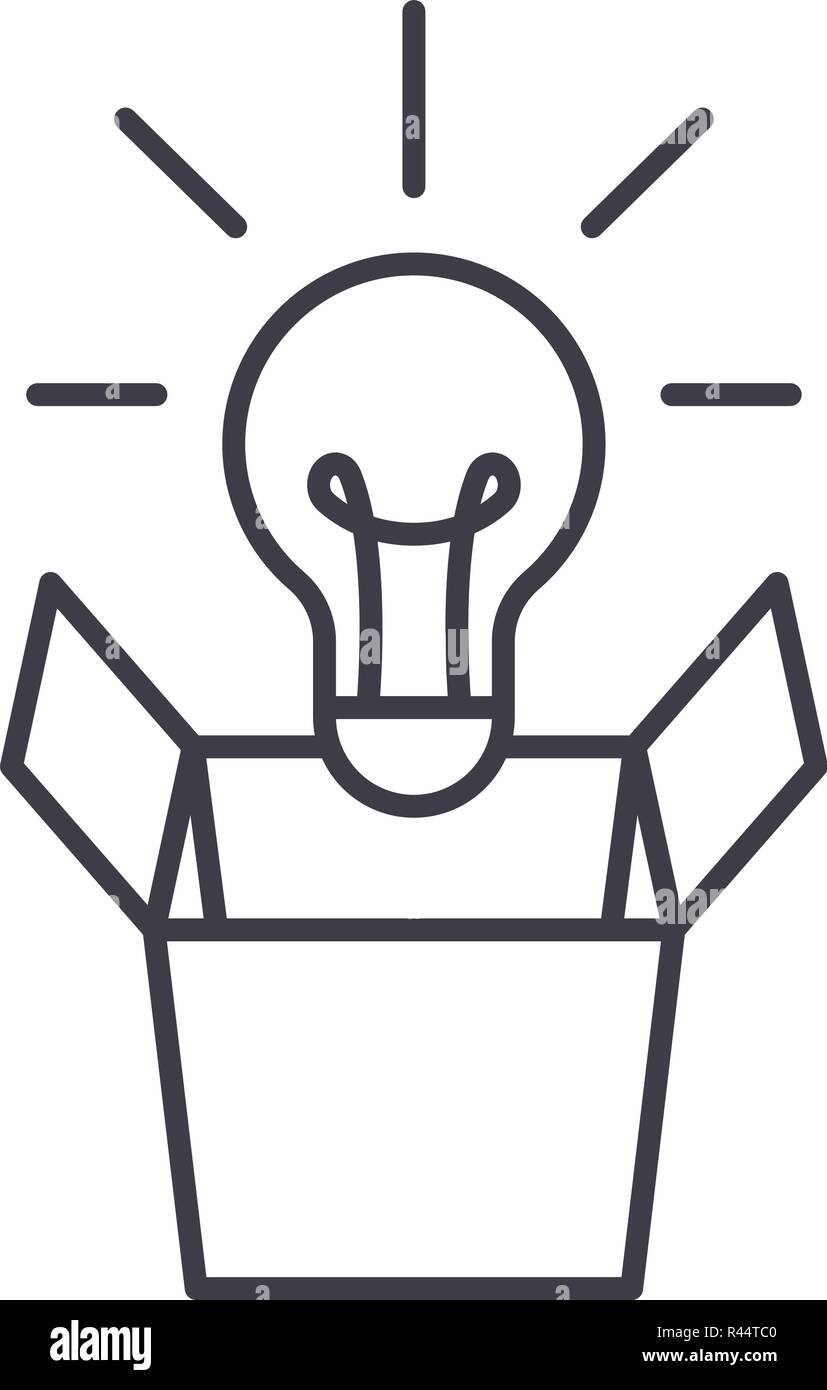 L'icône de la ligne nouvelle idée concept. Nouvelle idée vector ...