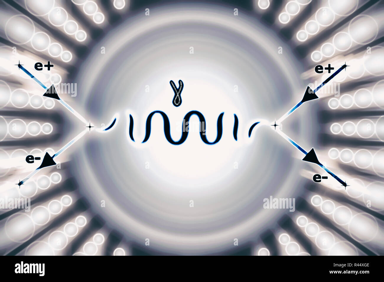 La Physique Quantique Diagramme De Feynman Abstract Illustration Scientifique Photo Stock Alamy