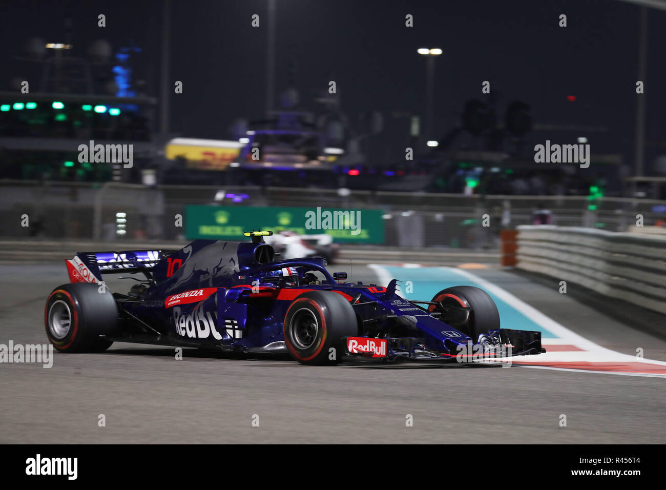 Abu Dhabi, EAU, 25 novembre 2018.Sport Grand Prix de Formule 1 Abu Dhabi 2018 Dans le pic : Pierre Gasly (FRA) Scuderia Toro Rosso STR13 Crédit : LaPresse/Alamy Live News Banque D'Images
