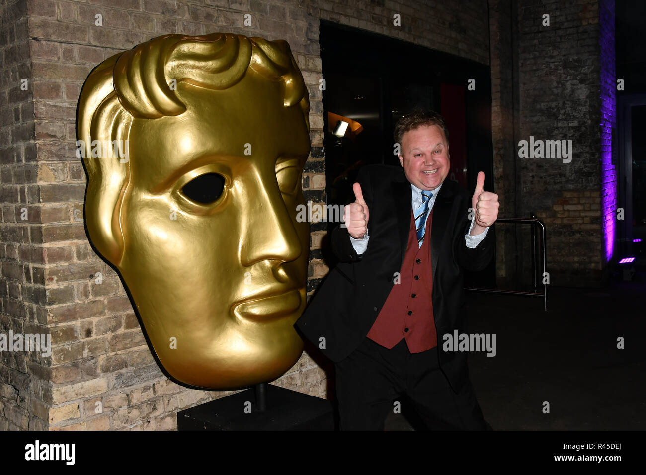 Justin Fletcher arrivers à la Children's BAFTA Awards 2018 au Roundhouse le 25 novembre 2018, Londres, Royaume-Uni. Banque D'Images