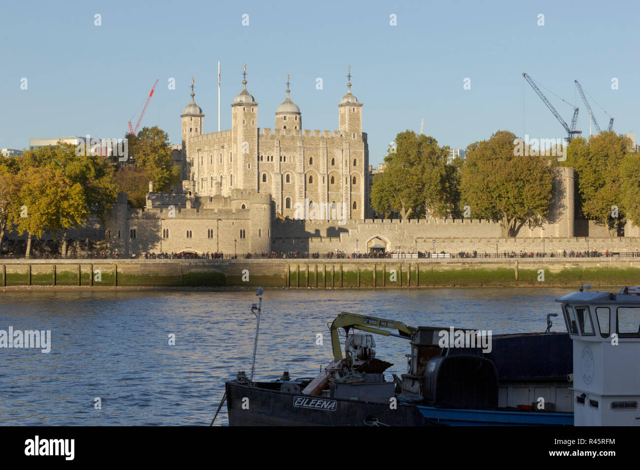 La Tour de Londres, Londres, Londres. UK. 22 octobre 2018.UK. La Tour de Londres, la maison des joyaux de la Couronne, octobre 2018. Banque D'Images