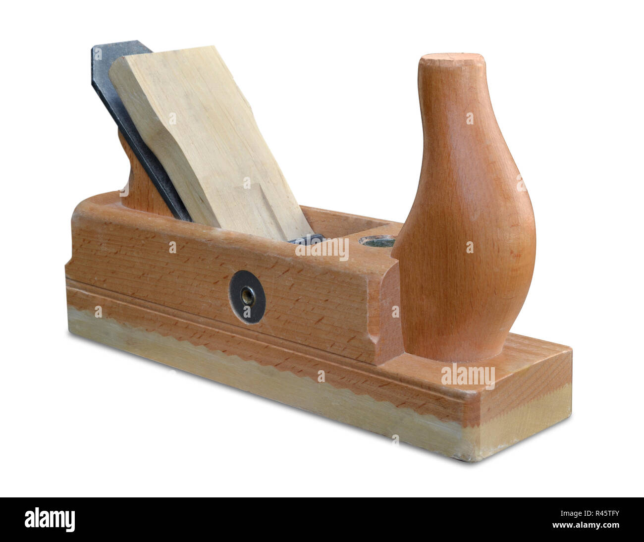 Outils en bois menuisier pour couture isolated Banque D'Images