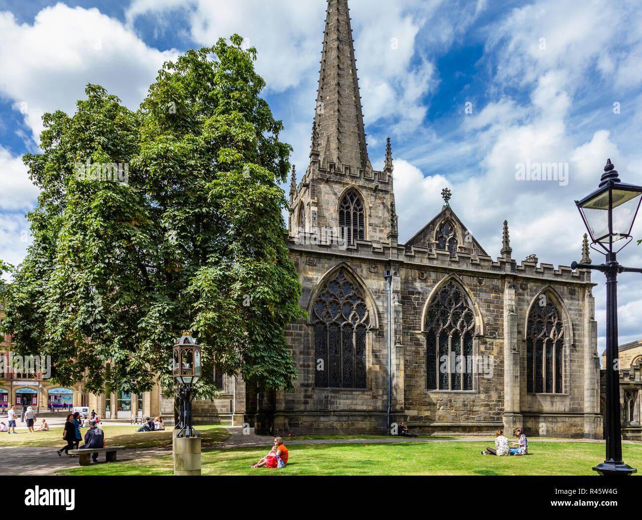 L'église cathédrale Saint Pierre et Saint Paul, Sheffield, Sheffield (cathédrale), Church Street, Sheffield, Royaume-Uni Banque D'Images