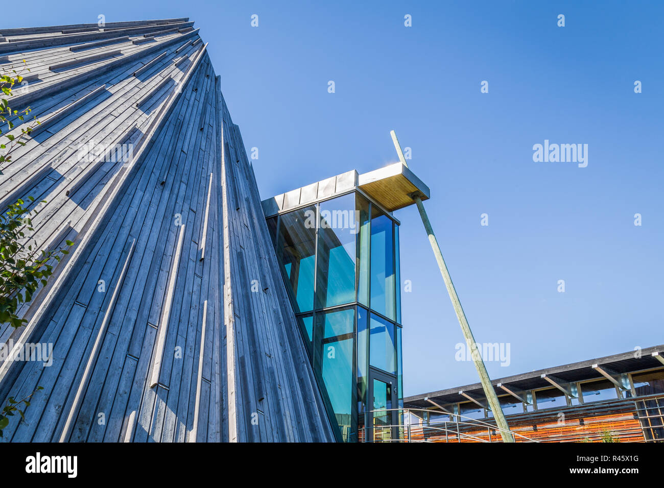 KARASJOK, NORVÈGE - 24 juillet 2016 : Le Parlement Sami (Samediggi Sametinget). Le parlement est l'organe de représentation pour les Samis de Norvège. L Banque D'Images