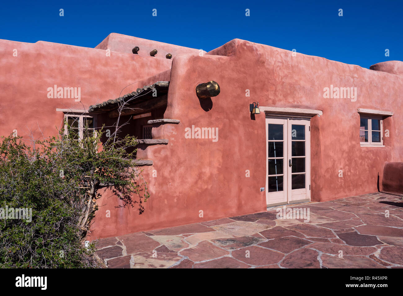 Painted Desert Inn, Parc National de la Forêt Pétrifiée, Arizona. Banque D'Images