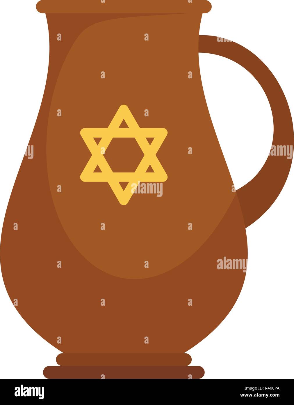 Verseuse juif icône. Télévision illustration de l'icône vecteur verseuse juif pour web isolated on white Illustration de Vecteur