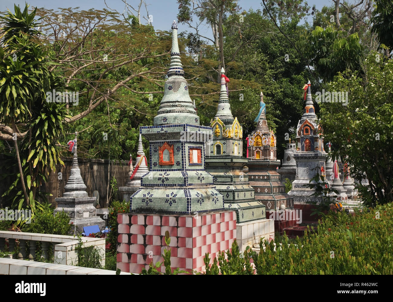 Wat Wat Nakaram ou Naka dans la ville de Phuket. La province de Phuket. Thaïlande Banque D'Images