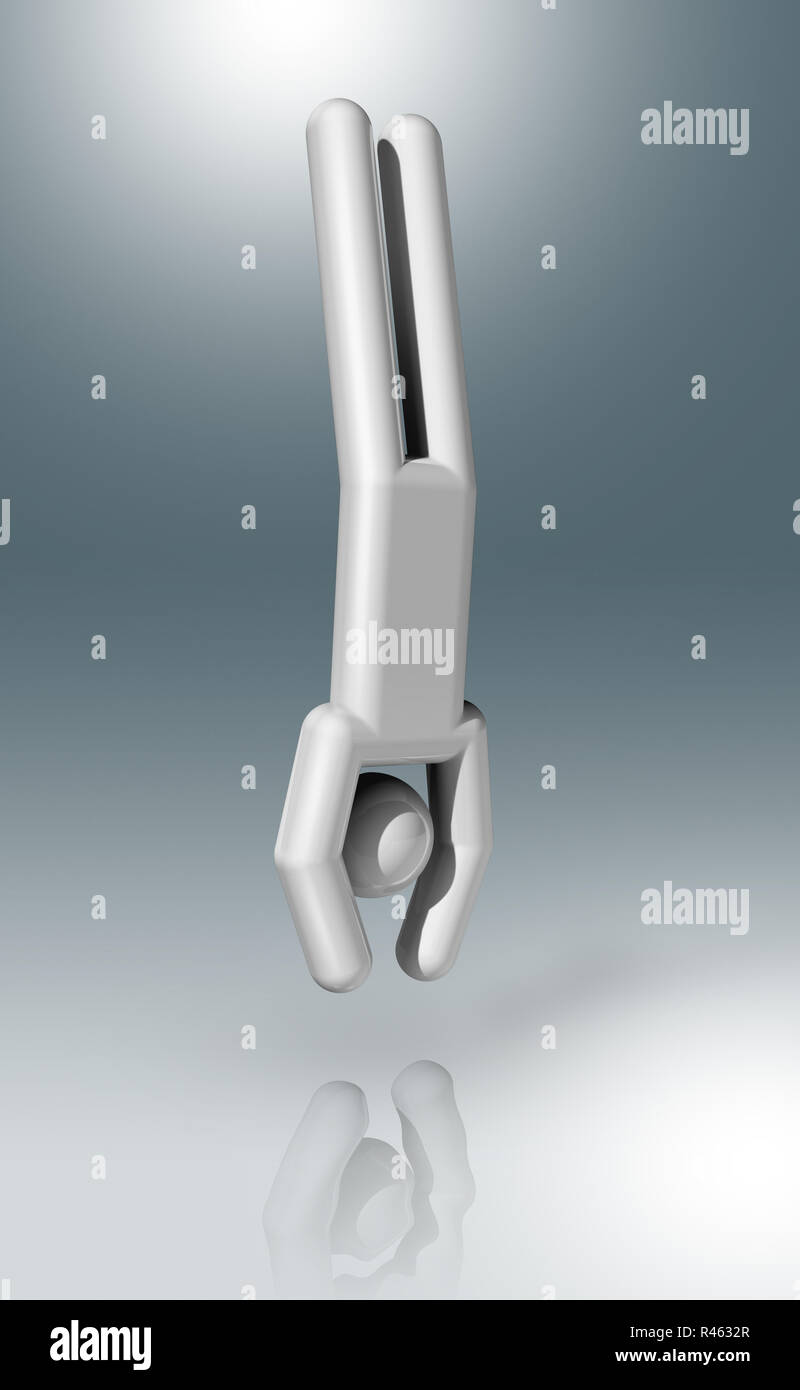 3D Symbole de plongée, sports olympiques Banque D'Images