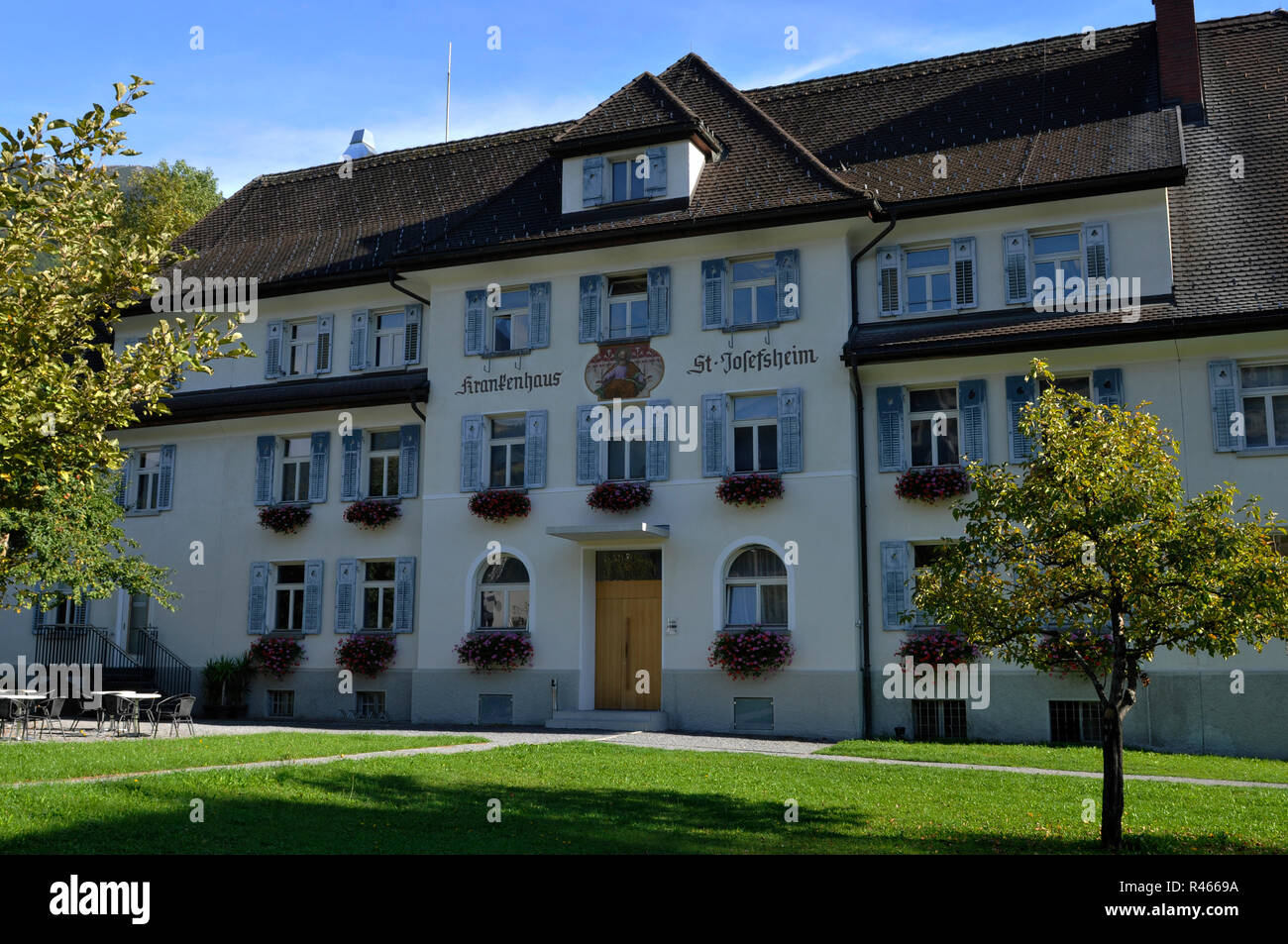 Autriche : l'hôpital de Schruns, dans la vallée du Montafon Banque D'Images