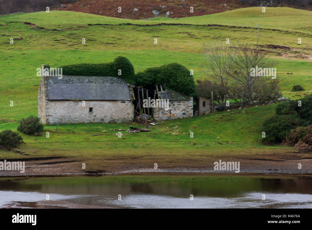 Vieille ruine, Bettyhill, Sutherland, Scotland, United Kingdom Banque D'Images
