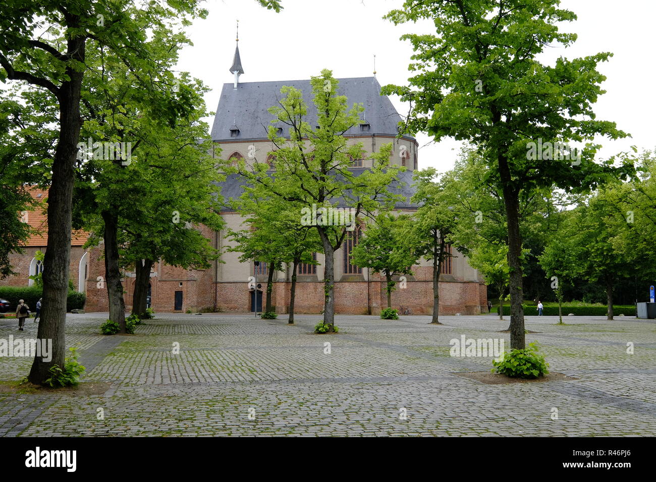 Paysage urbain et ville du marché du nord district de aurich, Basse-Saxe, Allemagne Banque D'Images