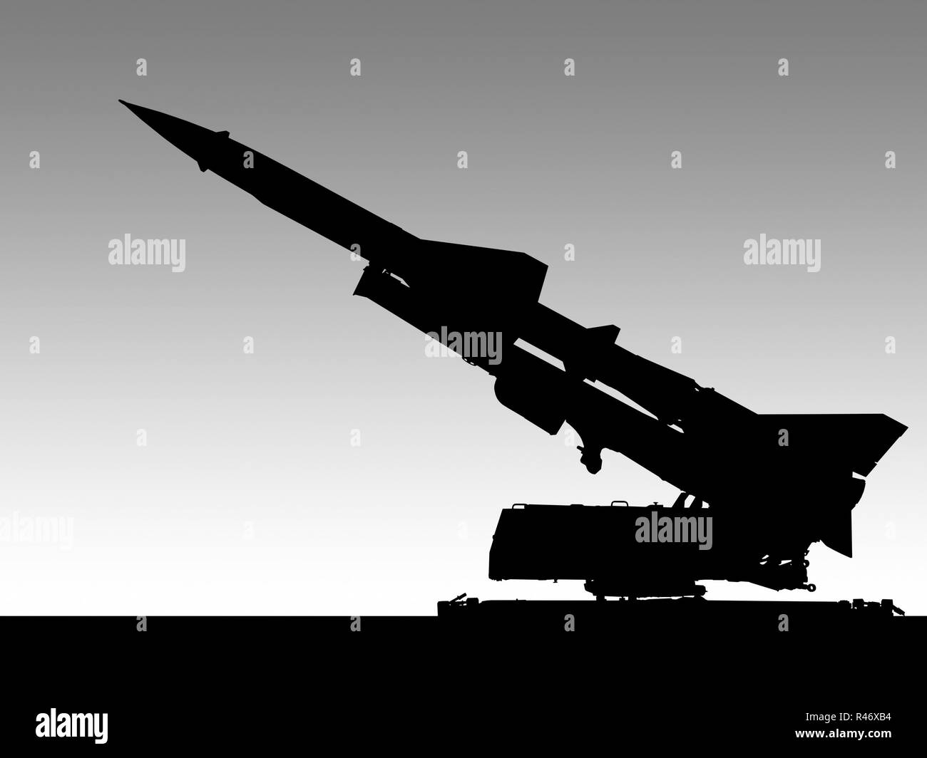 Lanceur de missiles illustration Banque D'Images