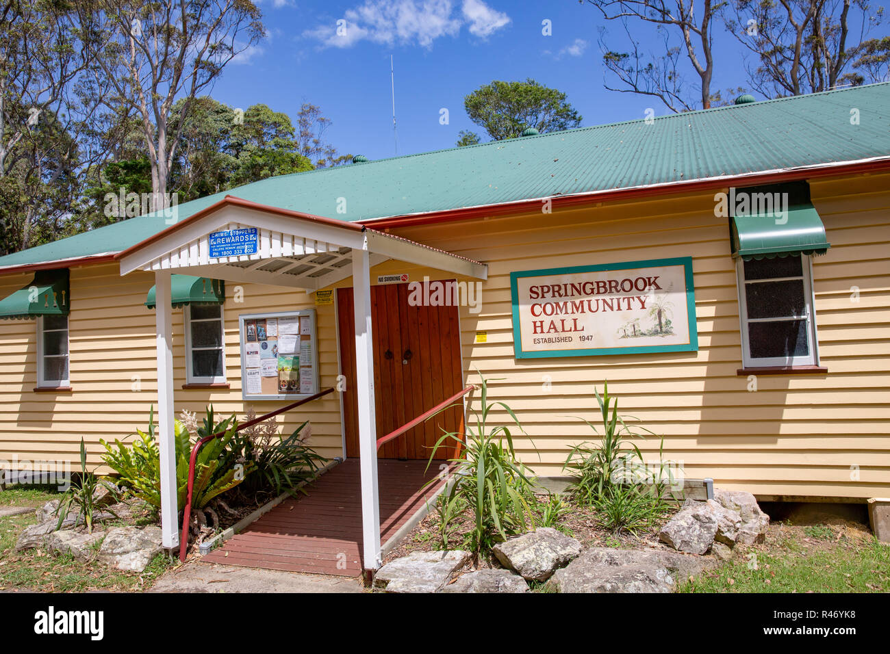 Springbrook salle communautaire et centre en parc national de Springbook,Gold Coast hinterland,Queensland, Australie Banque D'Images