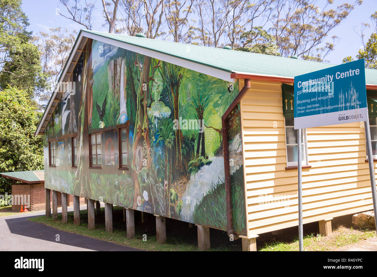 Springbrook salle communautaire et centre en parc national de Springbook,Gold Coast hinterland,Queensland, Australie Banque D'Images