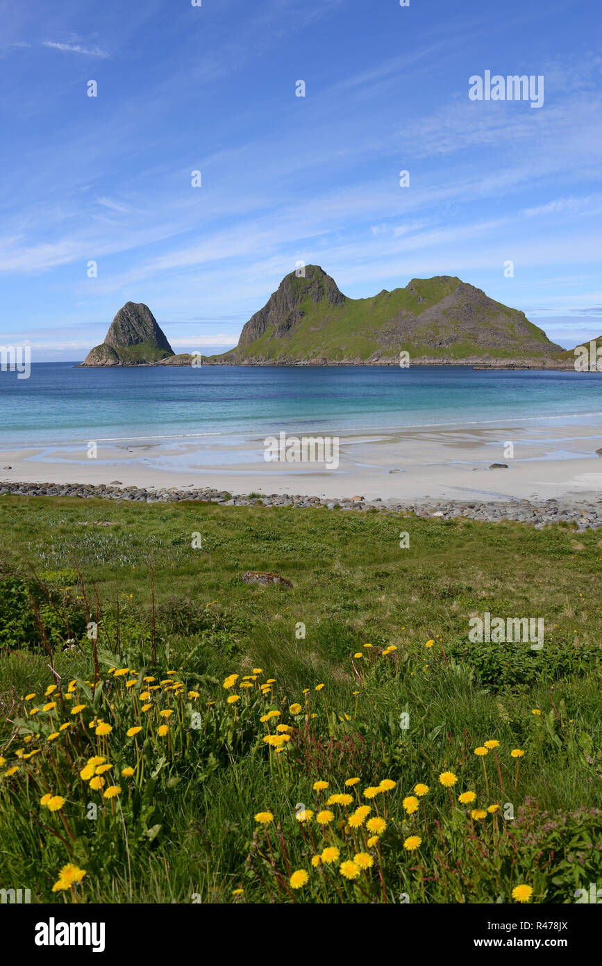 Plage à nykvag Banque D'Images