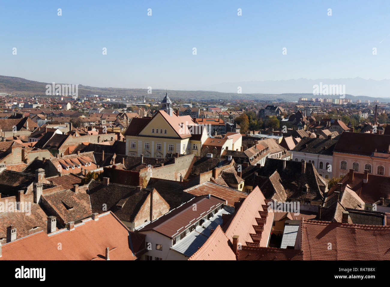 La tour du conseil de Sibiu Banque D'Images