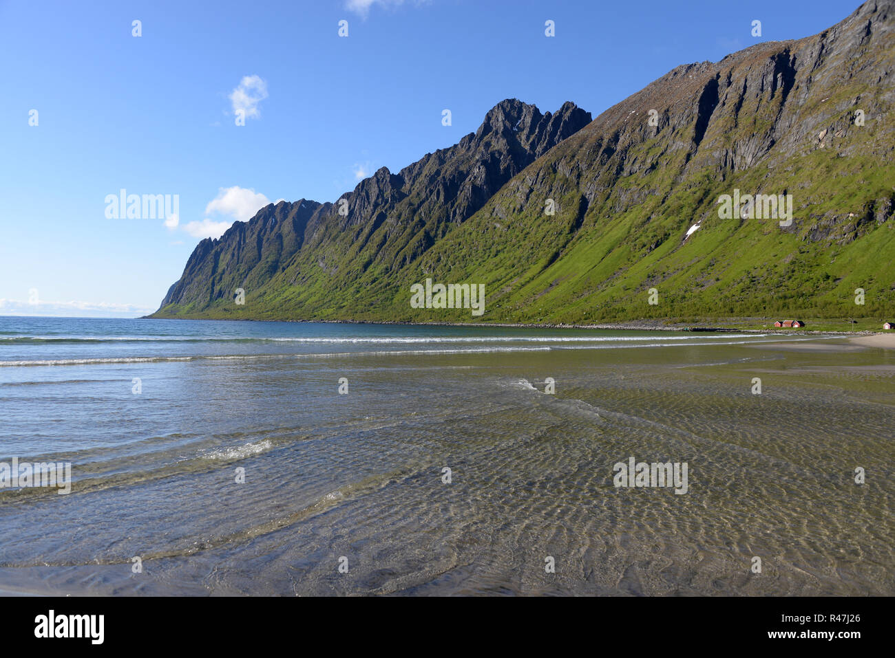 Senja Island dans la mer du Nord Banque D'Images