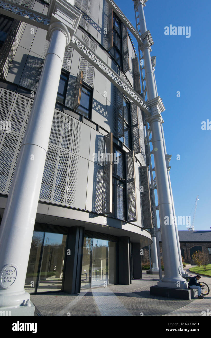 Appartements de luxe victorien converti à partir de gaz Kings Cross Londres Angleterre Banque D'Images