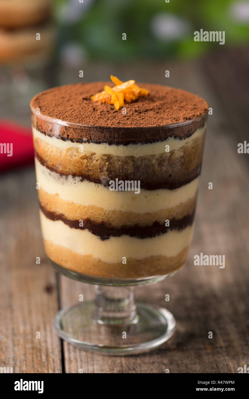 Dessert Tiramisu Banque D'Images