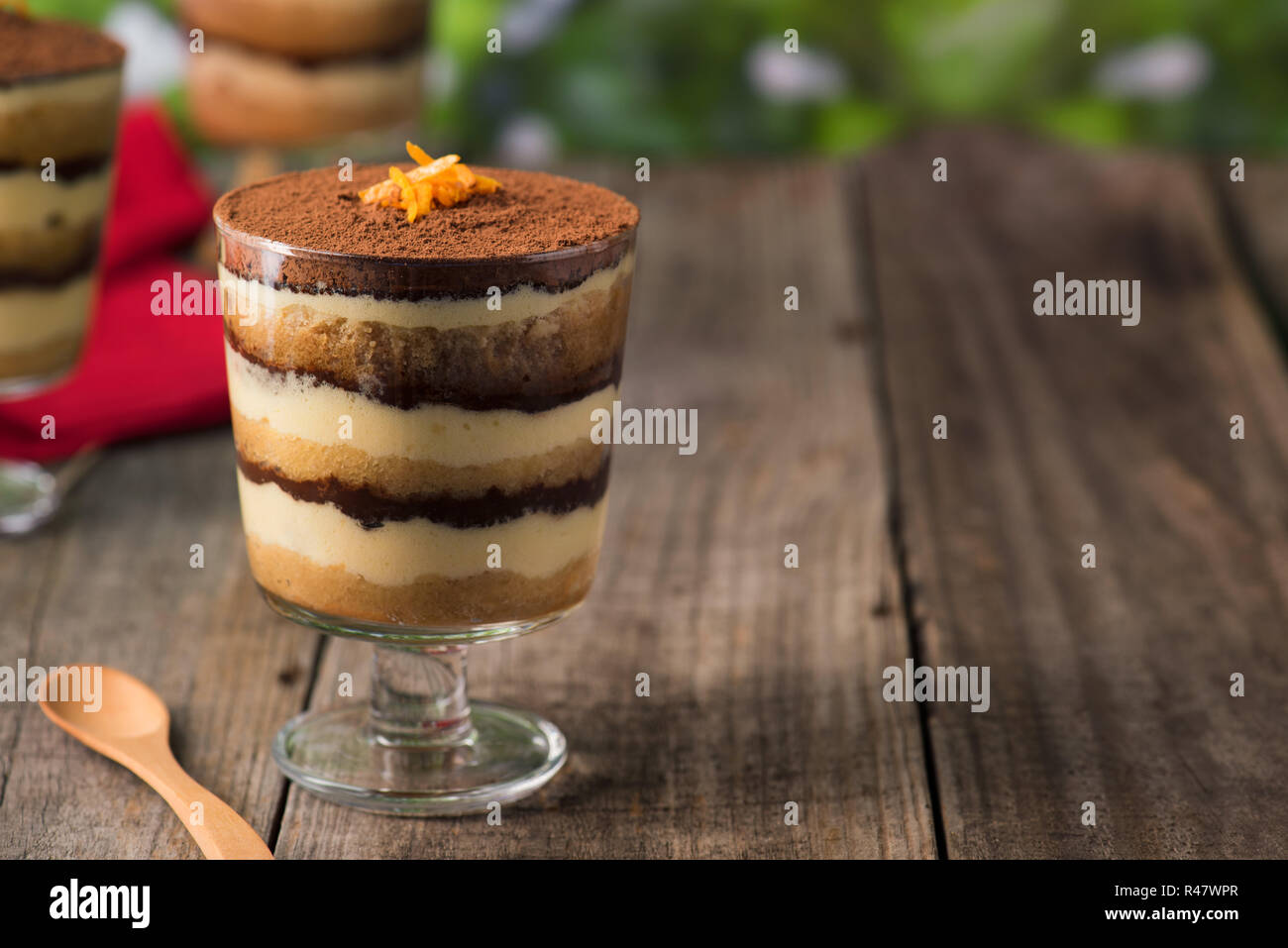 Dessert Tiramisu Banque D'Images
