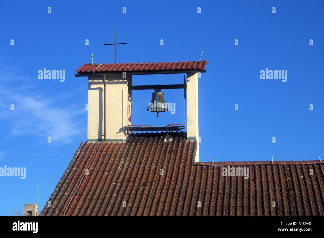 Clocher d'une église Banque D'Images