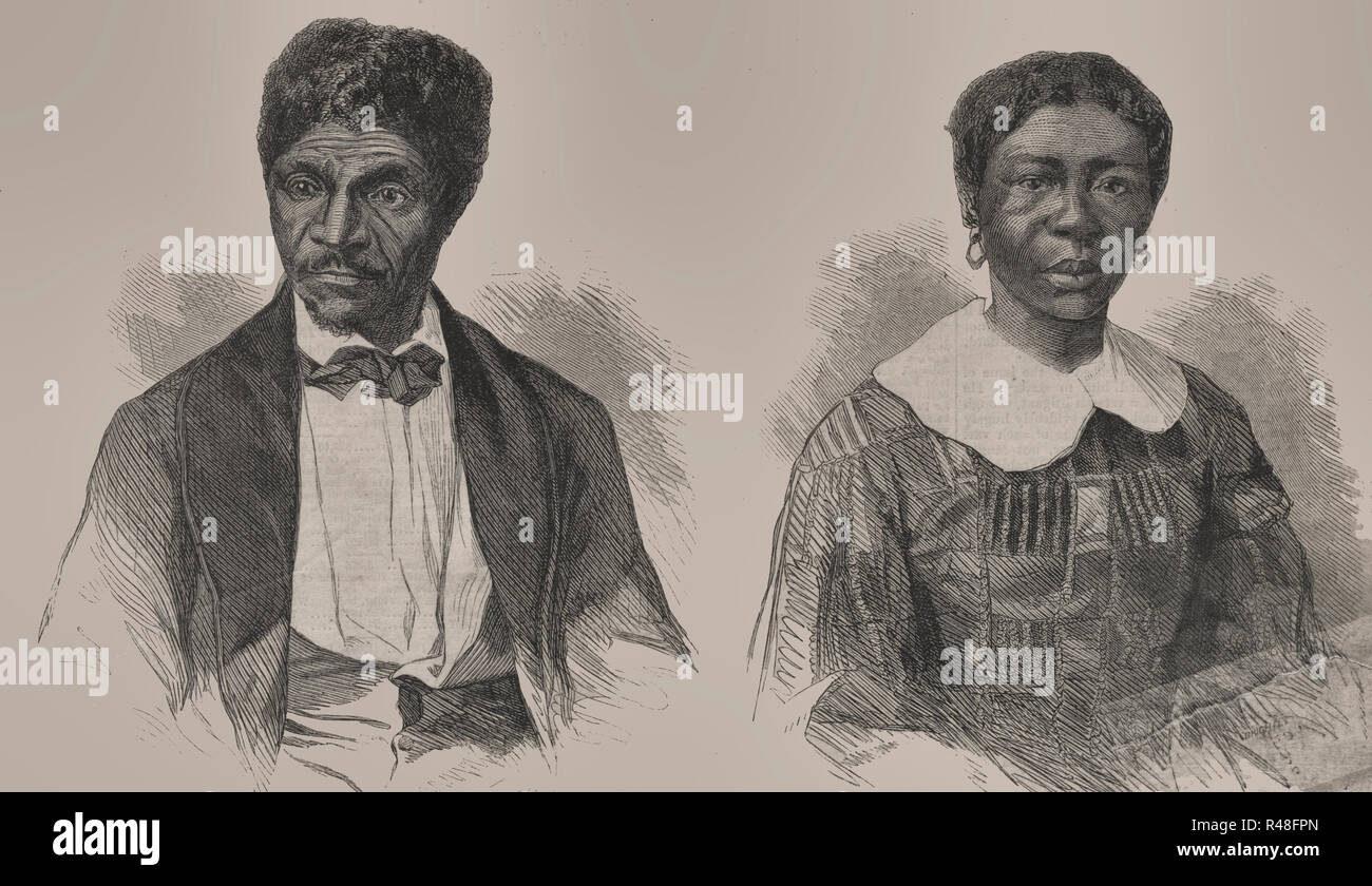 Dred Scott et sa femme Harriet, vers 1850 Banque D'Images