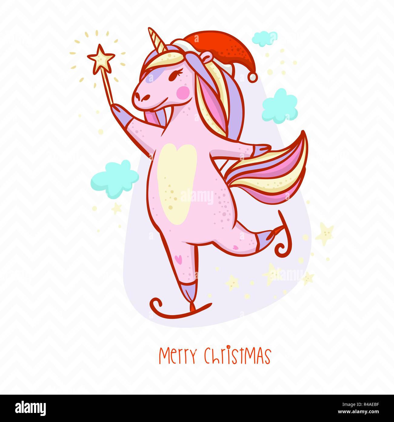 Une Licorne Magique De Fete Avec Des Patins D Une Baguette Magique Et Un Chapeau De Pere Noel Unicorn Mignon Dans Un Arc En Ciel De Couleurs Marshmallow Unicorn Joyeux Noel Image Vectorielle Stock Une Licorne Magique De Fete Avec Des Patins D Une Baguette Magique Et Un Chapeau De Pere Noel Unicorn Mignon Dans Un Arc En Ciel De Couleurs Marshmallow Unicorn Joyeux Noel Image Vectorielle Stock