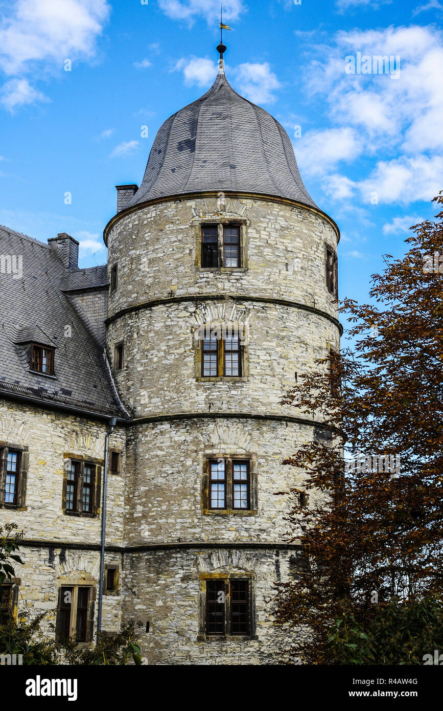 Le château de Wewelsburg, triangled, Buren, Rhénanie du Nord-Westphalie, Allemagne, Büren Banque D'Images