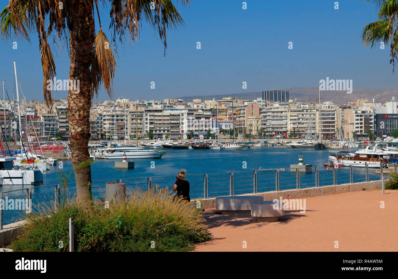 Marina, Le Pirée, Athènes, Grèce, Piräus Banque D'Images