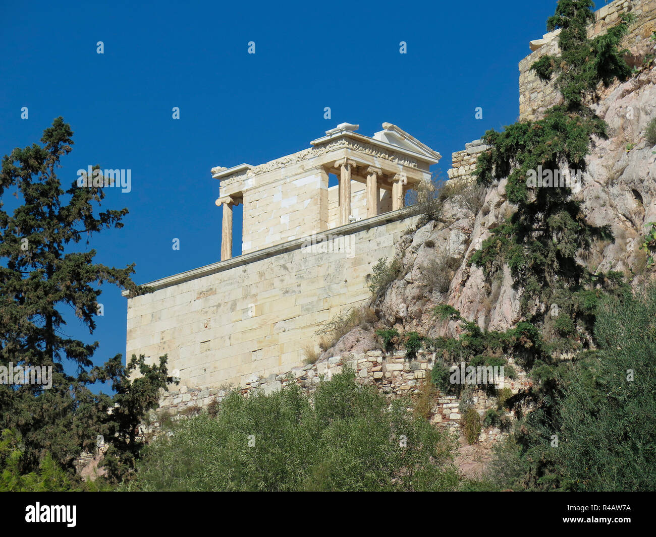 Temple de Nike, l'Acropole, Athènes, Grèce Banque D'Images