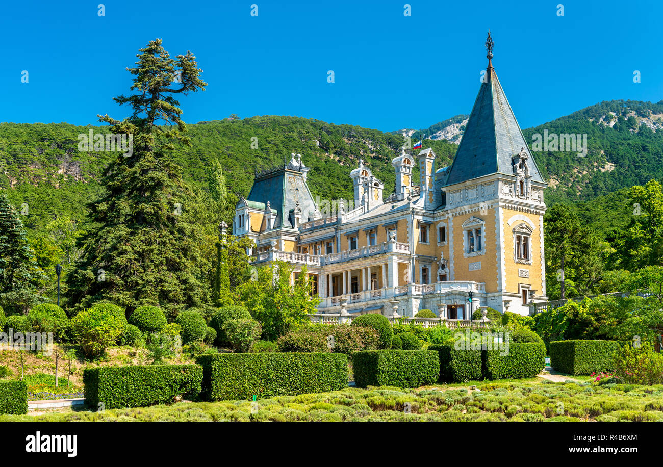 Palais Massandra, une attraction touristique dans la Crimée Banque D'Images