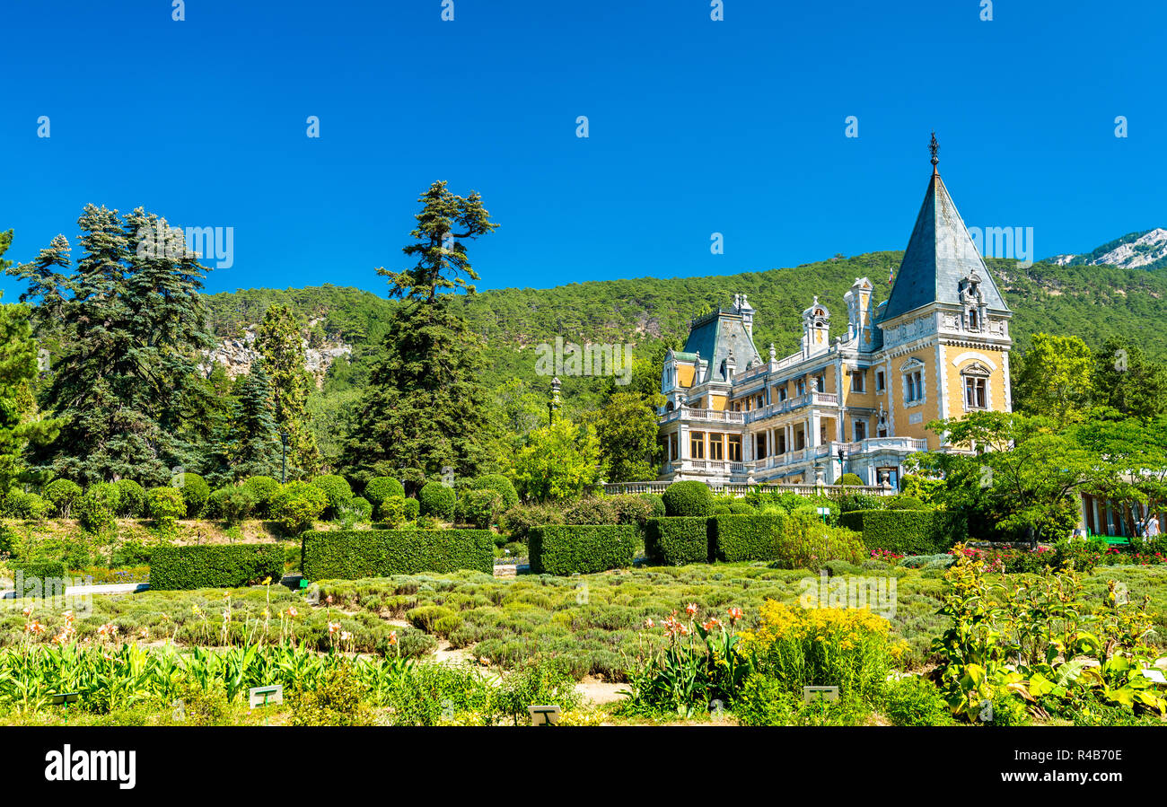 Palais Massandra, une attraction touristique dans la Crimée Banque D'Images