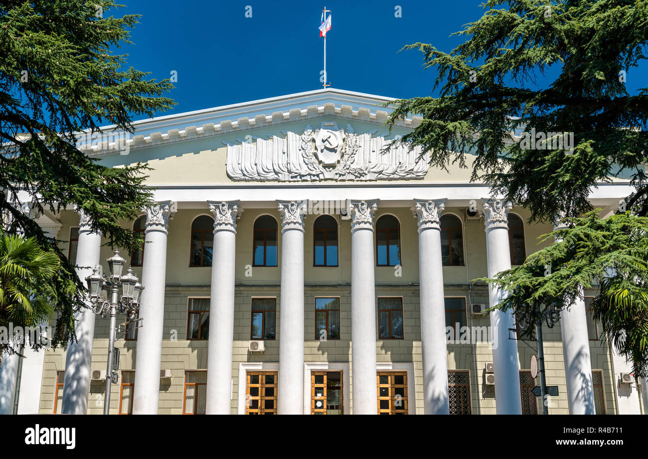 Hôtel de ville de Yalta en Crimée Banque D'Images