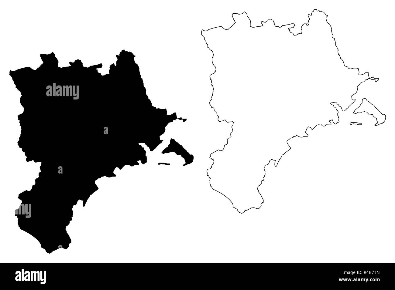 Lucerne (Cantons de Suisse, cantons, Confédération) map vector illustration gribouillage, croquis Canton de Lucerne site Illustration de Vecteur