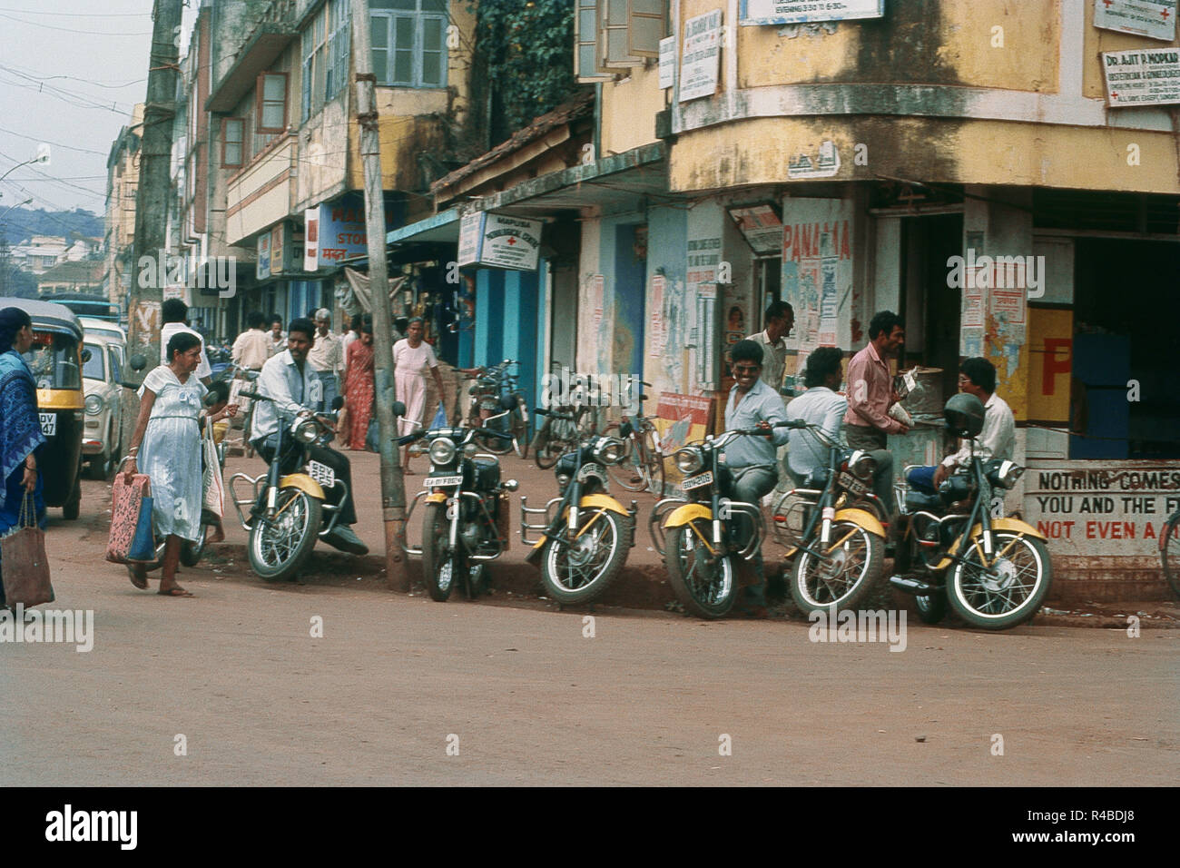 Taxi vélo, Mapusa, Goa, Inde, Asie Banque D'Images