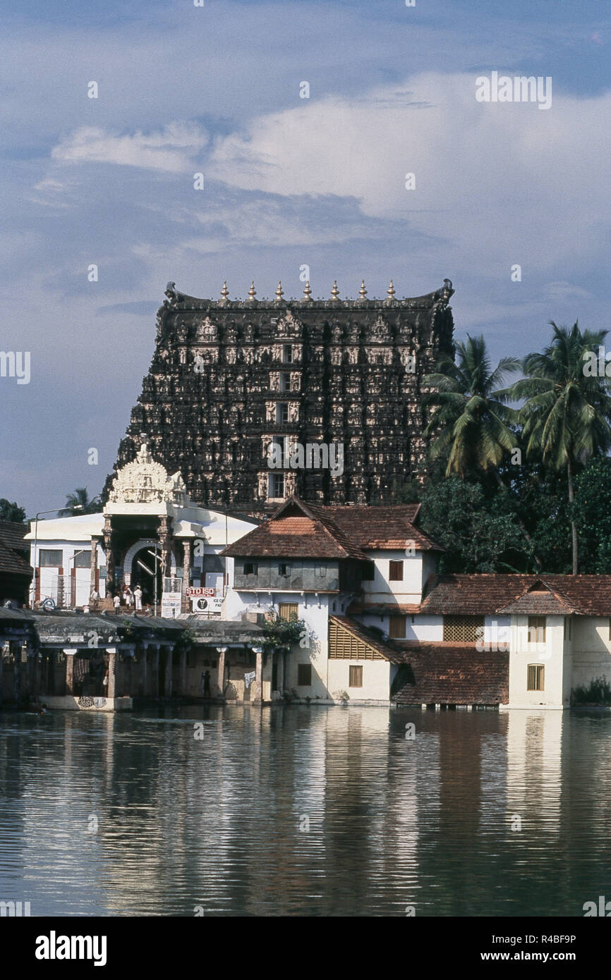 Temple Padmanabhaswamy, Thiruvananthapuram, Kerala, Inde, Asie Banque D'Images