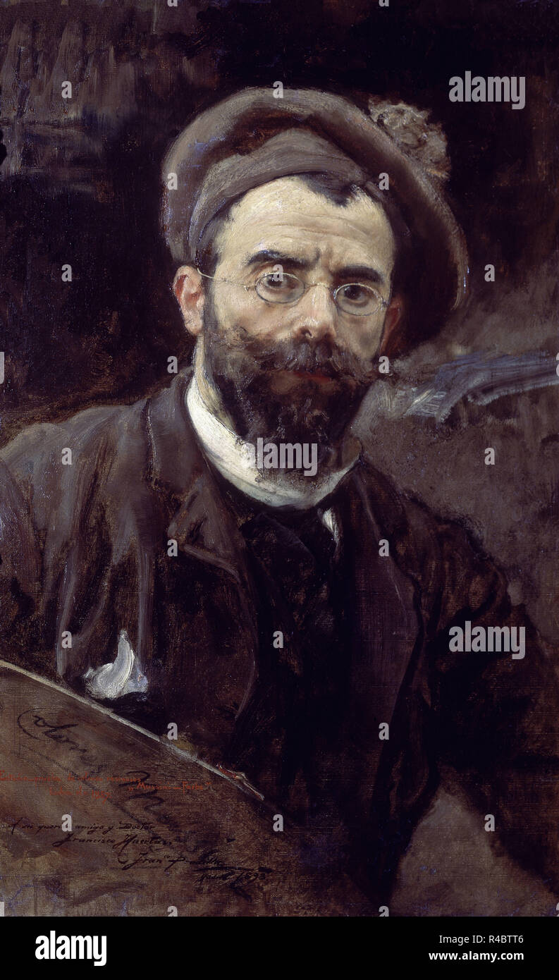 "Portrait", 1898. Auteur : FRANCISCO PRADILLA Y ORTIZ,. Emplacement : collection privée. MADRID. L'ESPAGNE. Banque D'Images