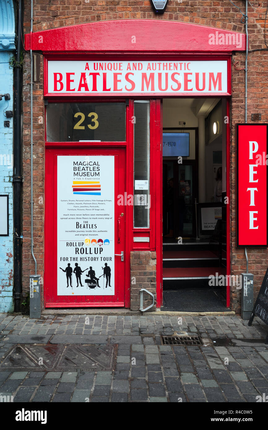 Le magique musée des Beatles à Liverpool St Mathew UK. En 2018. Banque D'Images