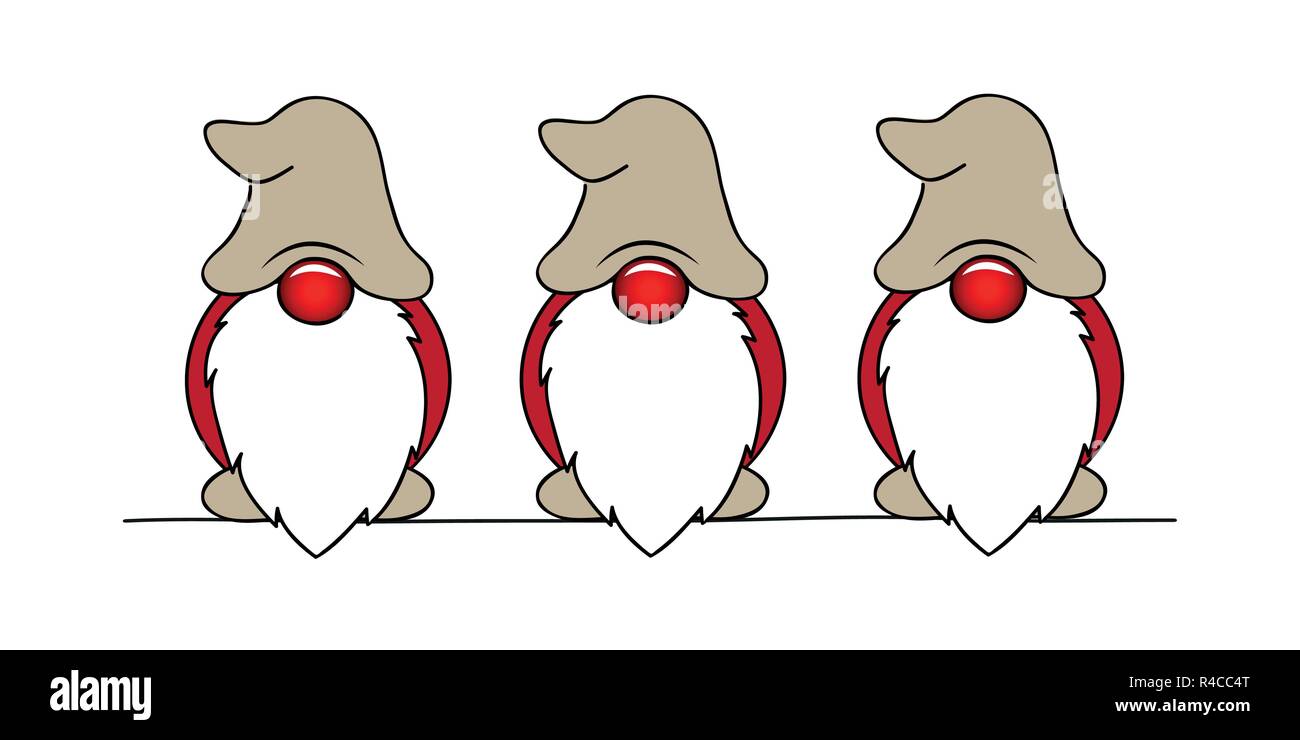 Noël cute cartoon nain vector illustration EPS10 Illustration de Vecteur