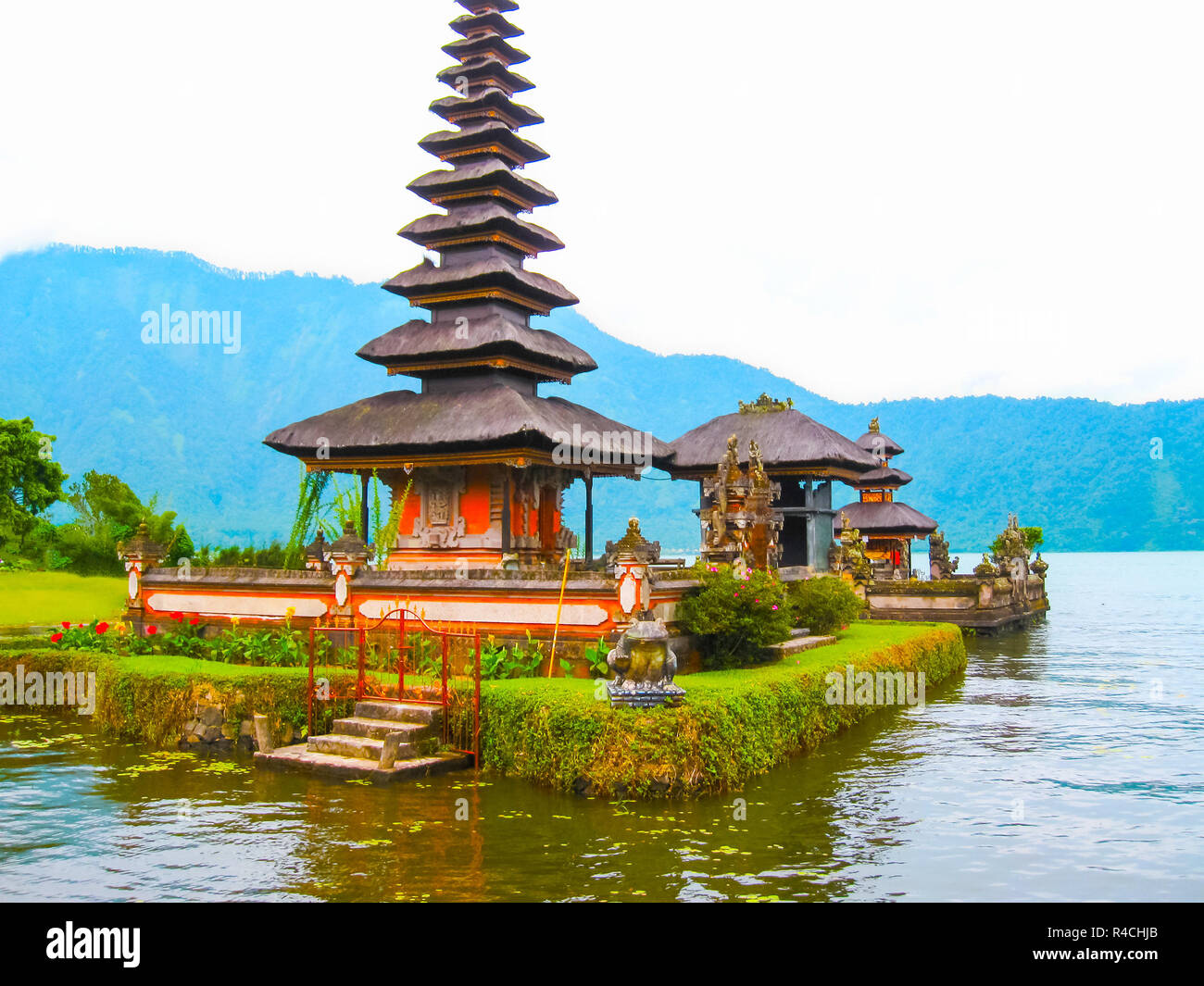 Pura Ulan Danu Beratan Temple de l'eau à Bali Photo Stock - Alamy